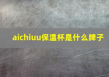 aichiuu保温杯是什么牌子