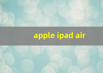 apple ipad air