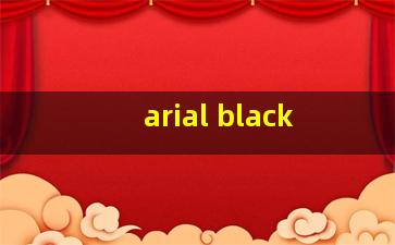 arial black