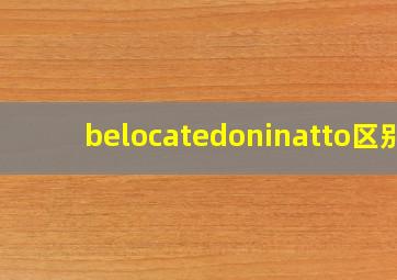 belocatedoninatto区别(