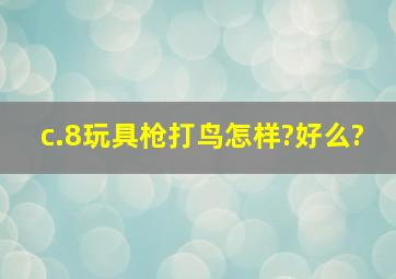 c.8玩具枪打鸟怎样?好么?