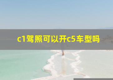 c1驾照可以开c5车型吗