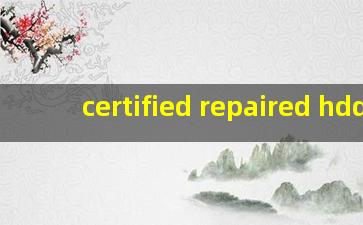 certified repaired hdd