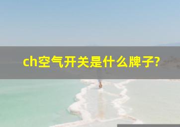 ch空气开关是什么牌子?