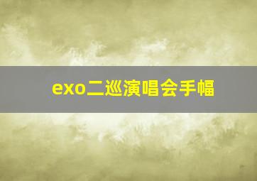 exo二巡演唱会手幅