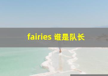 fairies 谁是队长