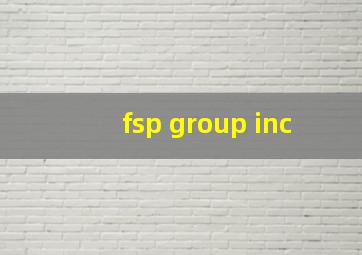 fsp group inc