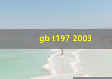 gb t197 2003
