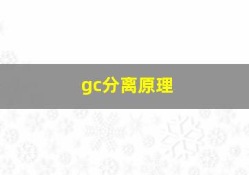 gc分离原理