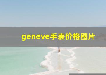 geneve手表价格图片