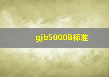 gjb5000B标准