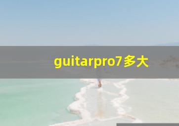 guitarpro7多大