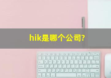 hik是哪个公司?