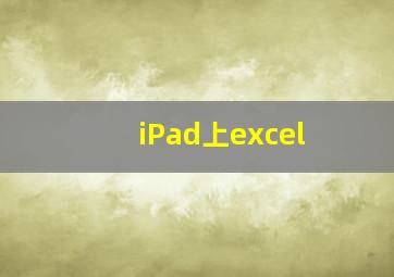 iPad上excel