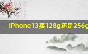 iPhone13买128g还是256g划算?