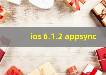 ios 6.1.2 appsync
