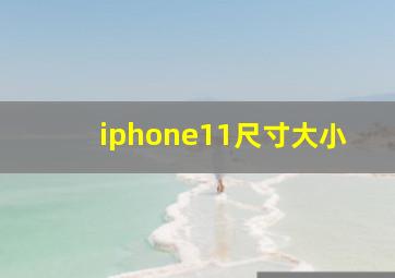iphone11尺寸大小
