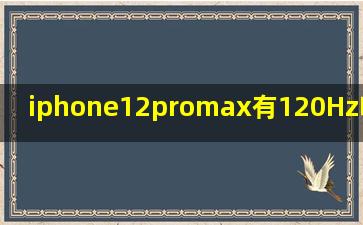iphone12promax有120Hz吗-iphone12promax有没有高刷