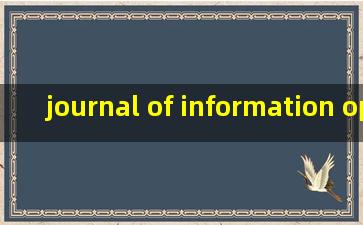 journal of information optimization sciences是什么杂志