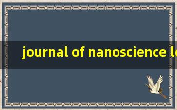 journal of nanoscience letters 是SCI 吗