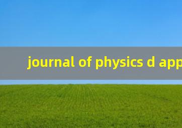 journal of physics d applied