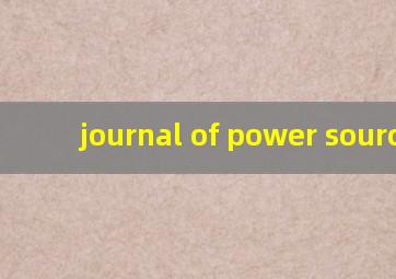 journal of power sources