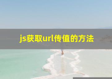 js获取url传值的方法