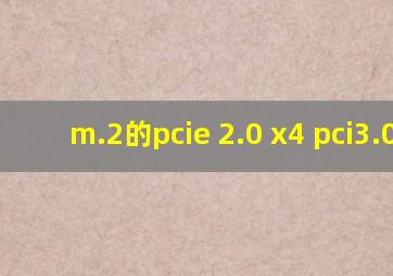 m.2的pcie 2.0 x4 pci3.0x4