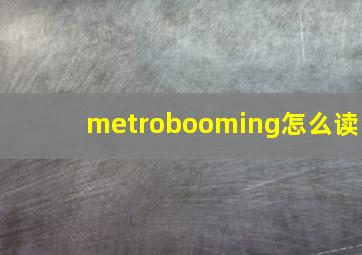 metrobooming怎么读