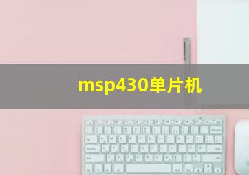 msp430单片机