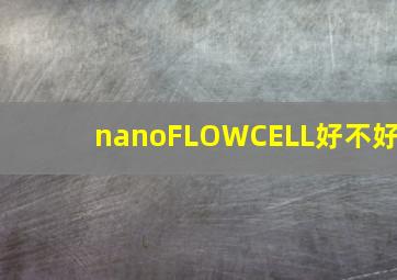 nanoFLOWCELL好不好