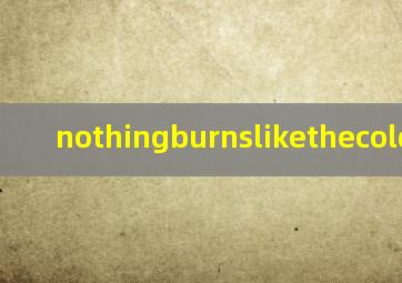 nothingburnslikethecold翻译