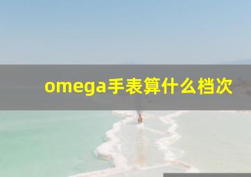 omega手表算什么档次