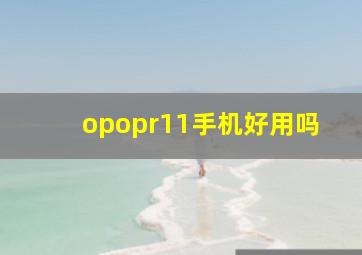 opopr11手机好用吗