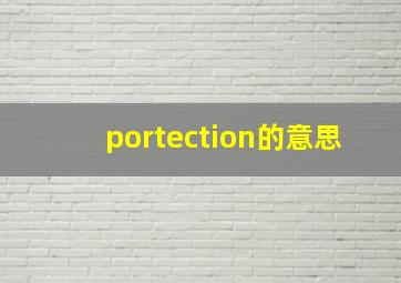 portection的意思