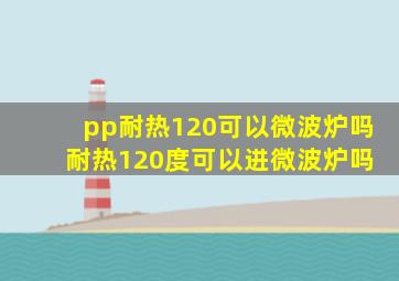 pp耐热120可以微波炉吗 耐热120度可以进微波炉吗