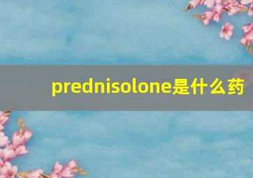 prednisolone是什么药