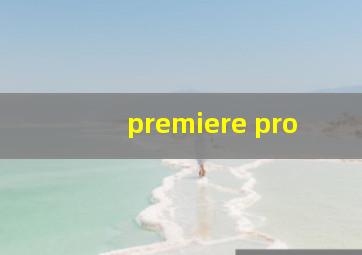 premiere pro