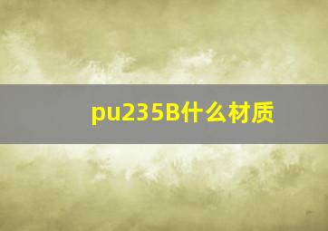 pu235B什么材质