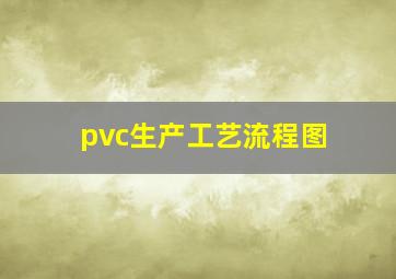 pvc生产工艺流程图