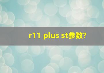 r11 plus st参数?