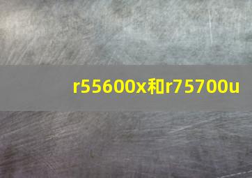 r55600x和r75700u(