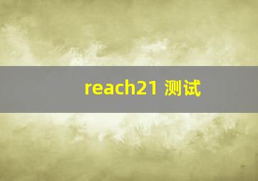 reach21 测试