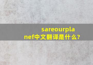 sareourplanef中文翻译是什么?