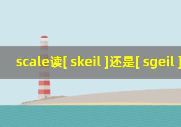 scale读[ skeil ]还是[ sgeil ]?