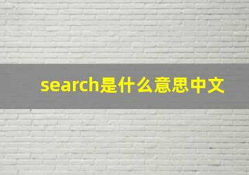 search是什么意思中文