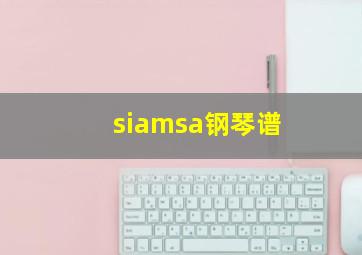 siamsa钢琴谱