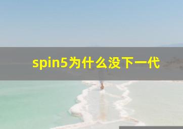 spin5为什么没下一代
