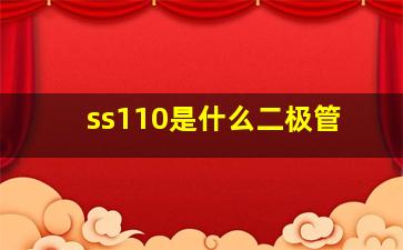 ss110是什么二极管