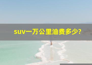 suv一万公里油费多少?